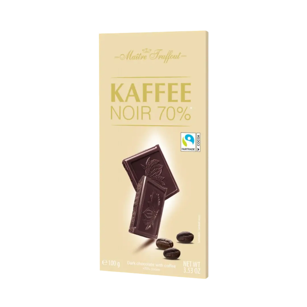 Juodasis šokoladas su kava KAFFEE NOIR 70%