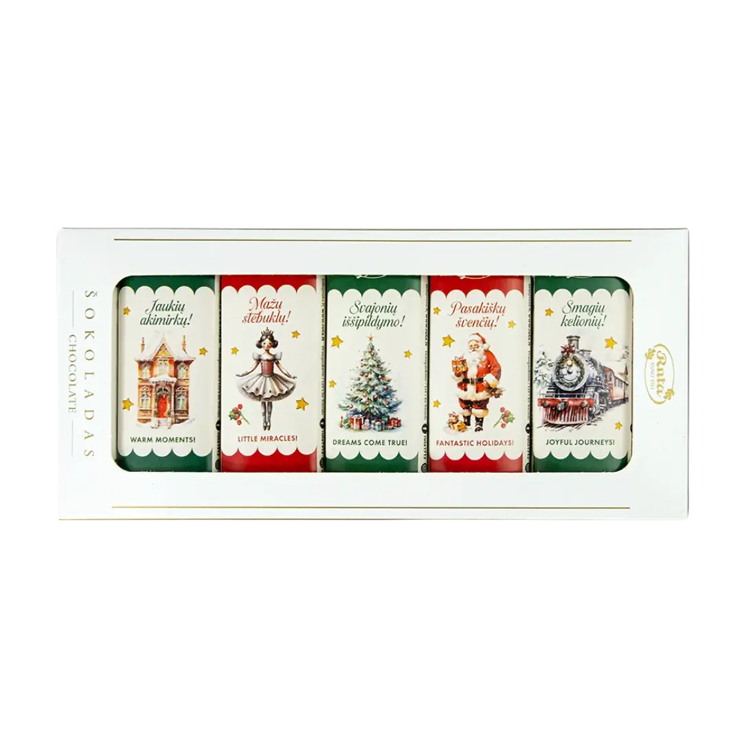 Juodasis šokoladas PASAKIŠKŲ ŠVENČIŲ, RŪTA, 90 g