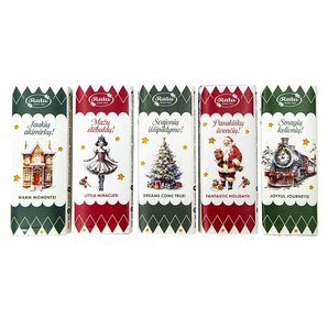 Juodasis šokoladas PASAKIŠKŲ ŠVENČIŲ, RŪTA, 18 g