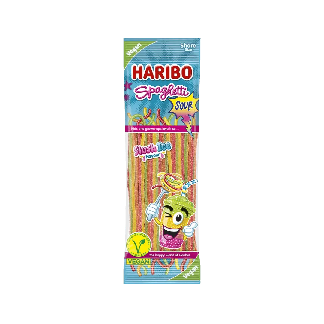 Spalvingi guminukai Haribo Spaghetti Slush Ice