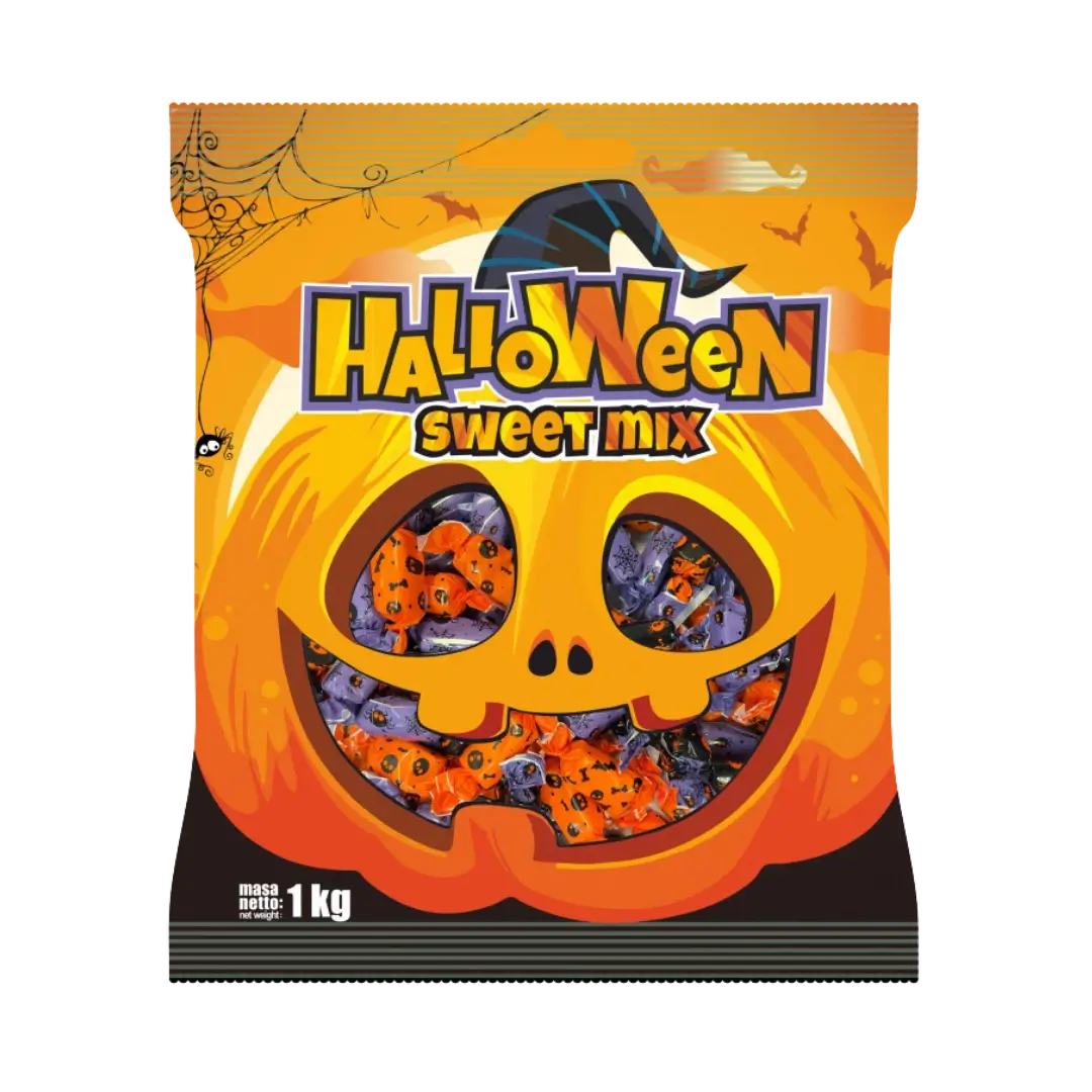 Kramtomi saldainiai HALLOWEEN, saldainių maišas 1 kg