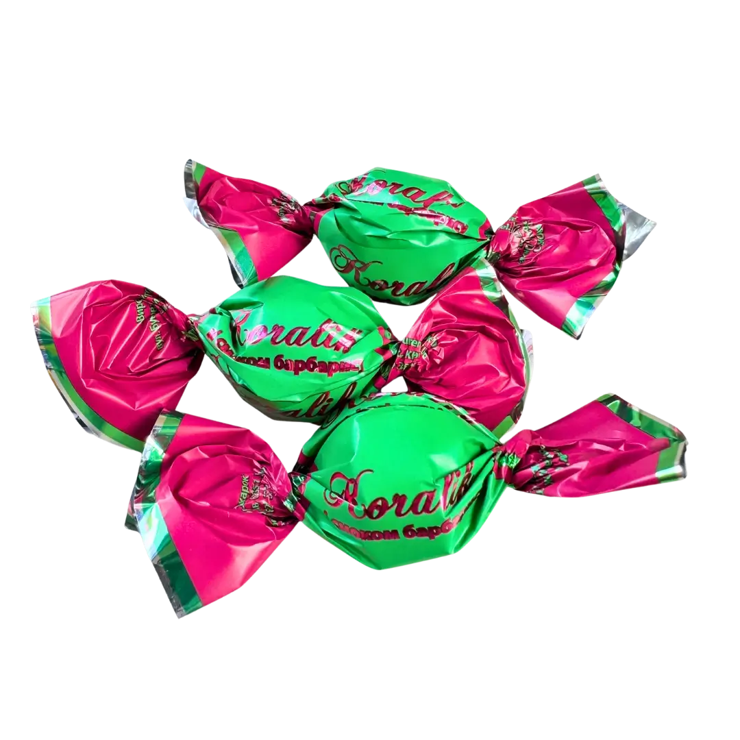 Saldainiai su barbarisų skonio įdaru, KORALIK, BALU