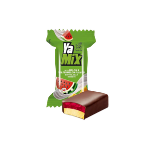 Sveriami bonboni saldainiai YA MIX AIM, arbūzų ir melionių skonio želė saldainiai