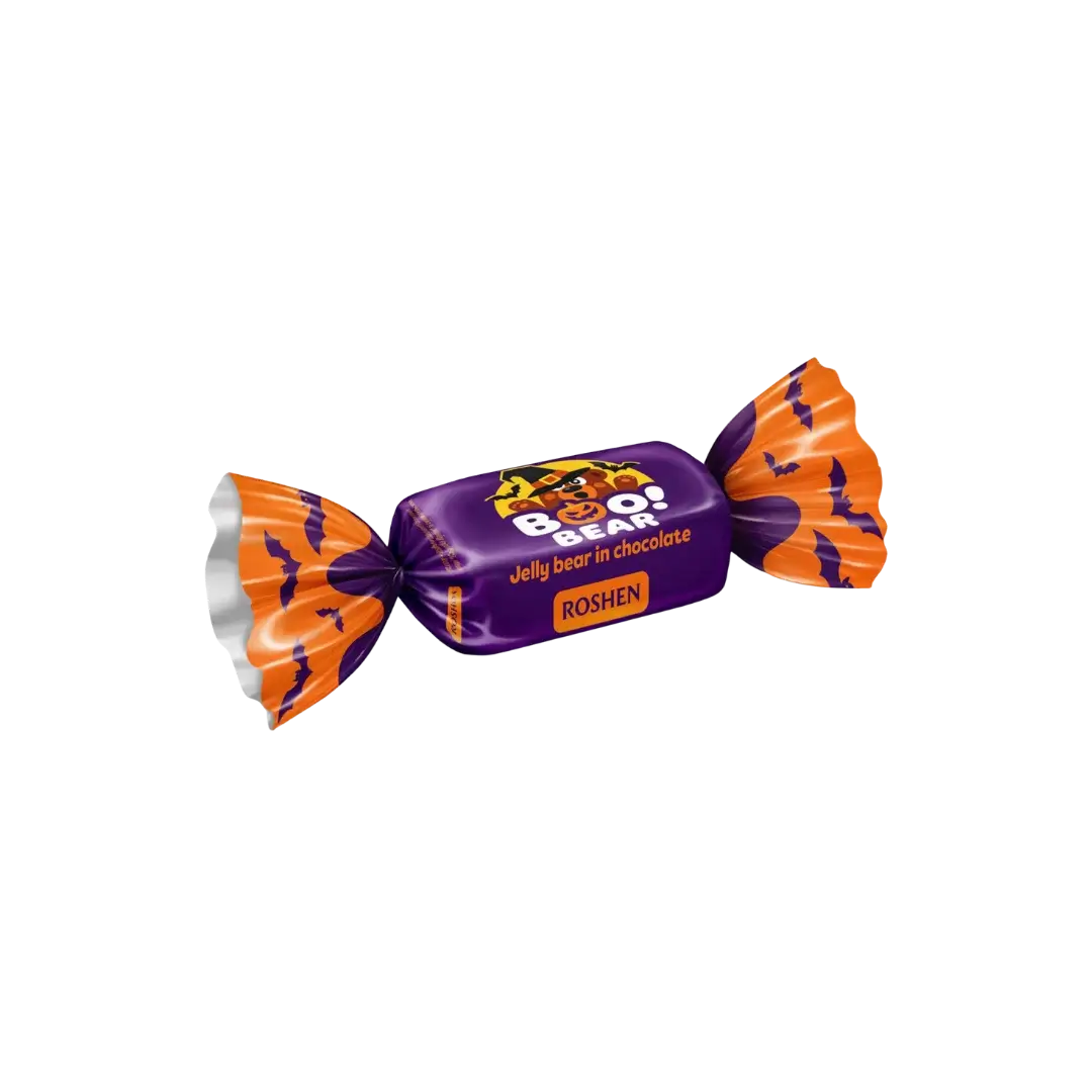 Saldainiai vaisinė želė šokolade BOO! BEAR Halloween, ROSHEN
