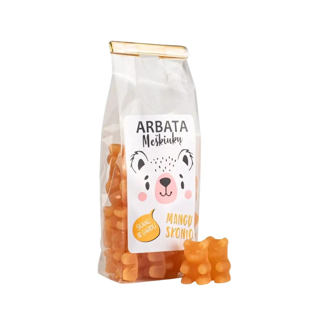 Tirpi arbata mangų skonio MEŠKIUKAI, 125 g