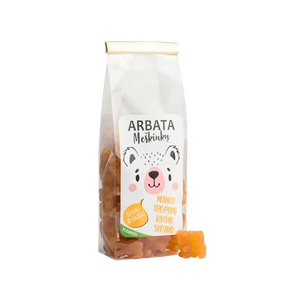 Tirpi meškiukų arbata veganiška mango ir tropinių vaisių skonio, bonboni