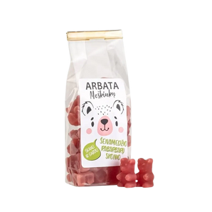Tirpi meškiukų arbata šeivamedžio ir rabarbarų skonio, bonboni