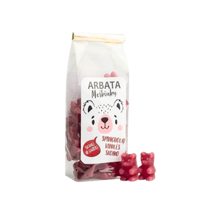 Tirpi meškiukų arbata spanguolių ir vanilės skonio, bonboni