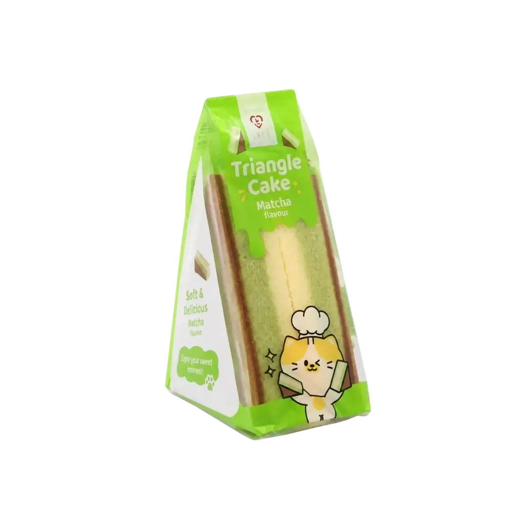 Biskvitinis pyragaitis matcha skonio TRIANGLE CAKE, TOKIMEKI, 90 g