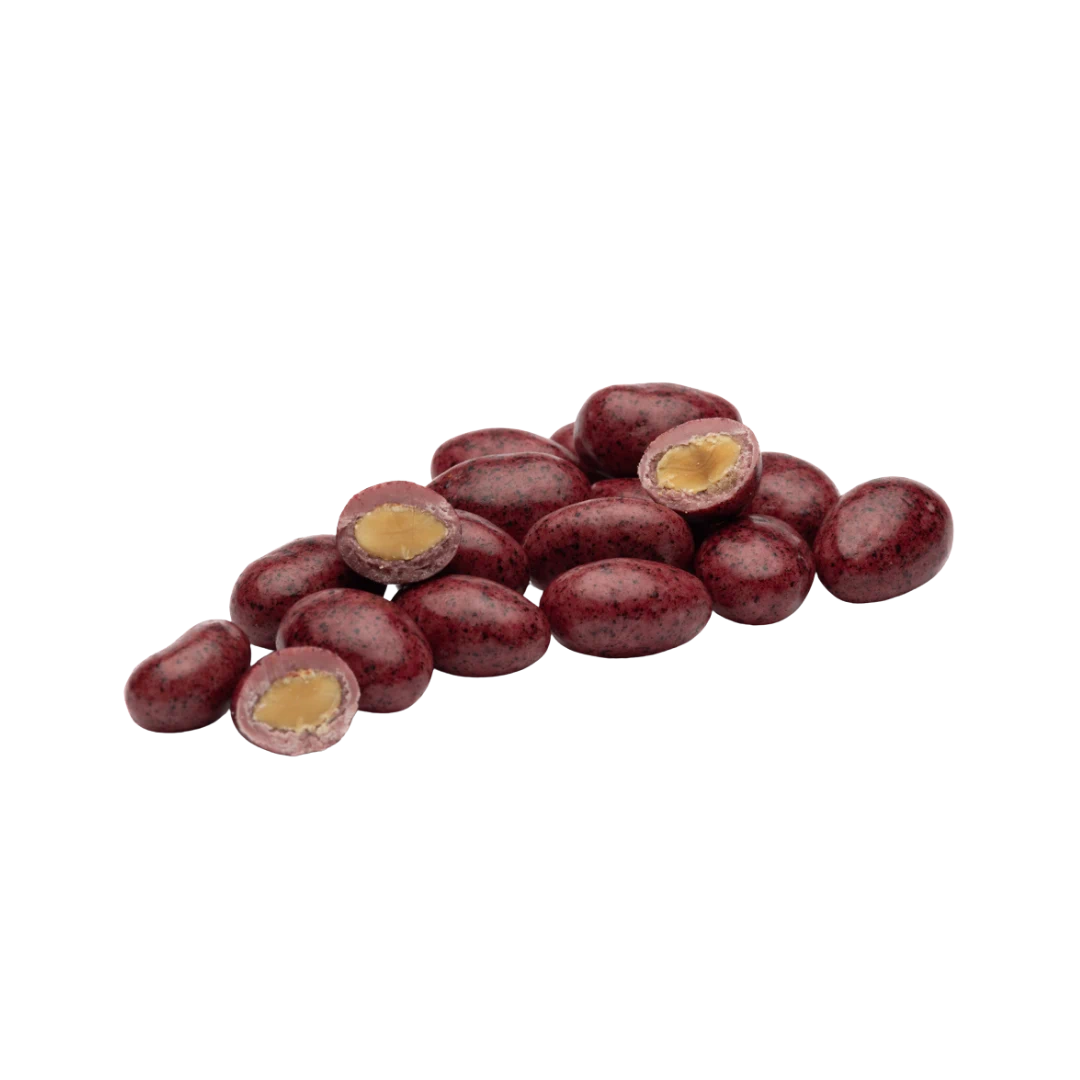 Traškūs migdolai su Ruby šokoladu ir juodaisiais serbentais, RŪTA, 1 kg