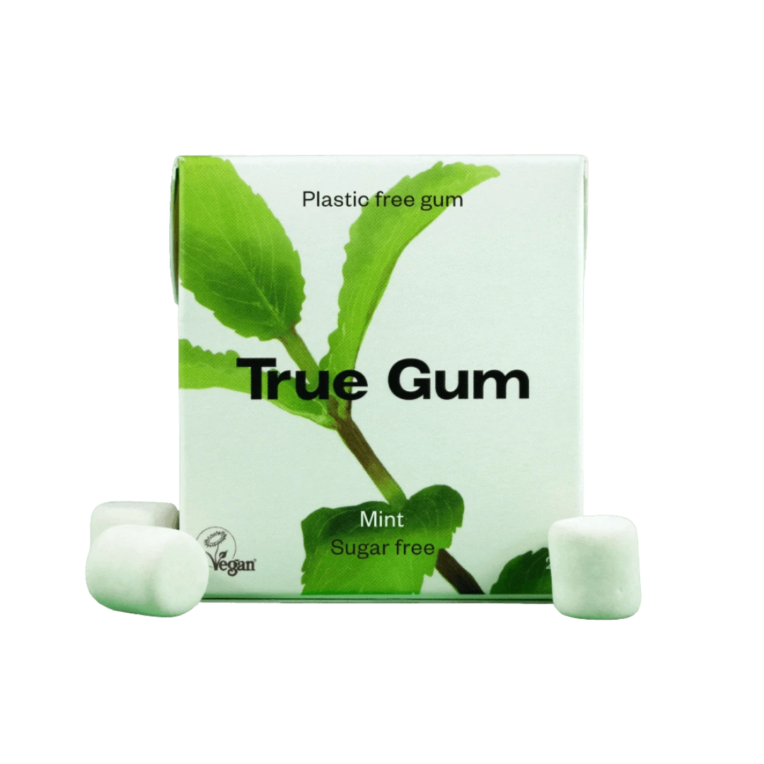 Kramtomoji guma be cukraus MINT, TRUE GUM, 21 g