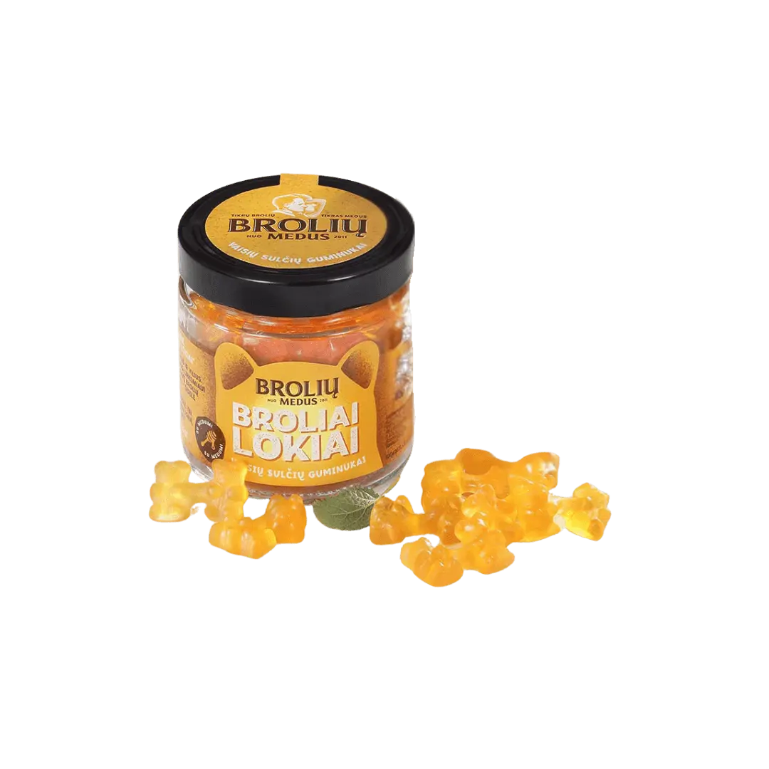 Vaisių sulčių guminukai BROLIAI LOKIAI, 250 g