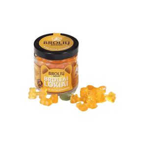 Vaisių sulčių guminukai „Broliai lokiai“ stiklainėlyje, 250 g