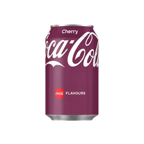 „Coca-Cola Cherry“ – vyšnių skonio Coca-Cola gazuotas gėrimas, 330 ml skardinė.