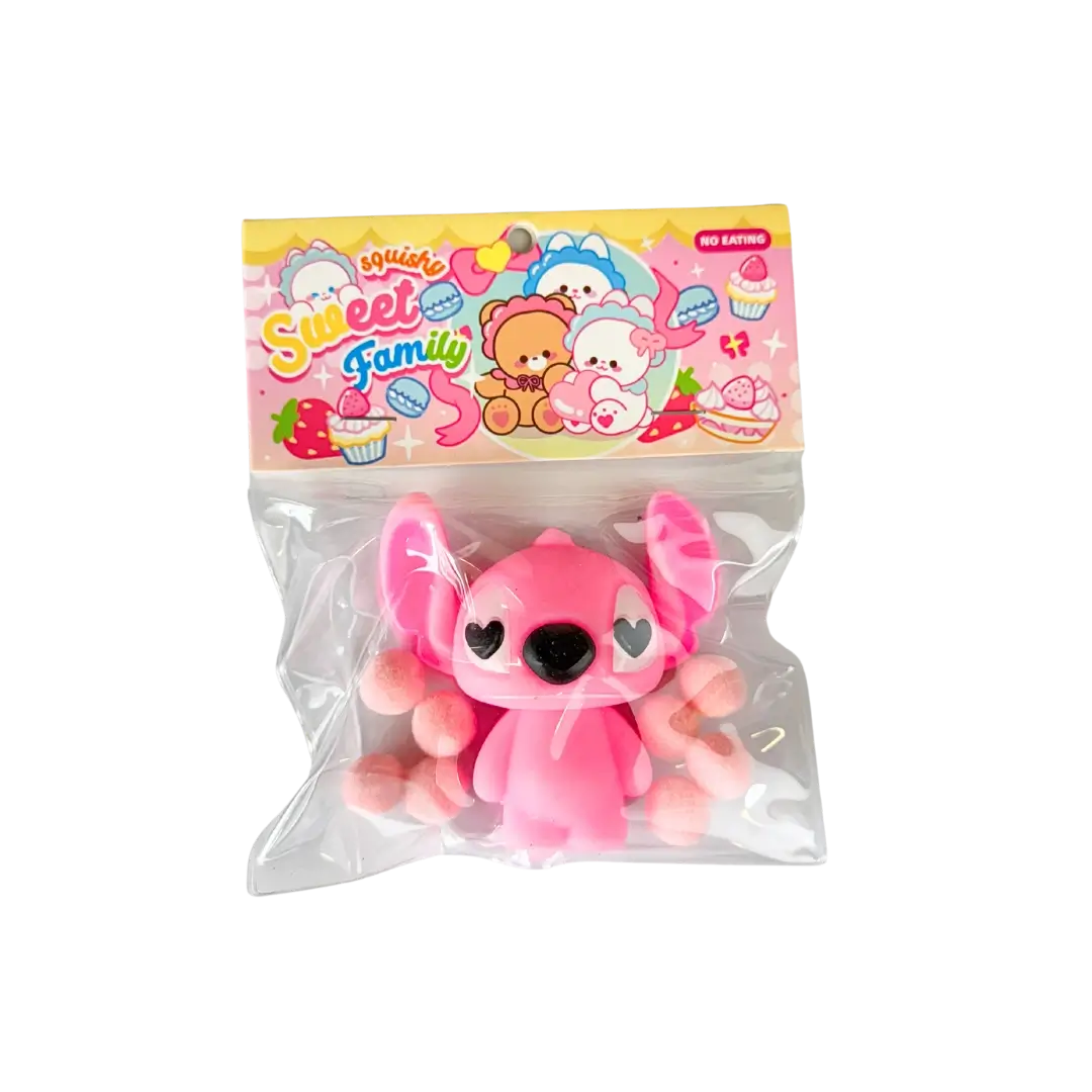 žaislas minkomas stitch rožinės spalvos