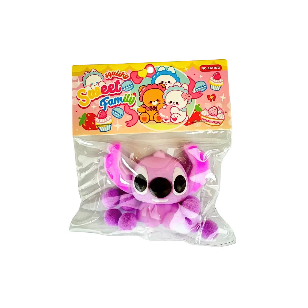 Žaislas minkomas stitch violetinės spalvos