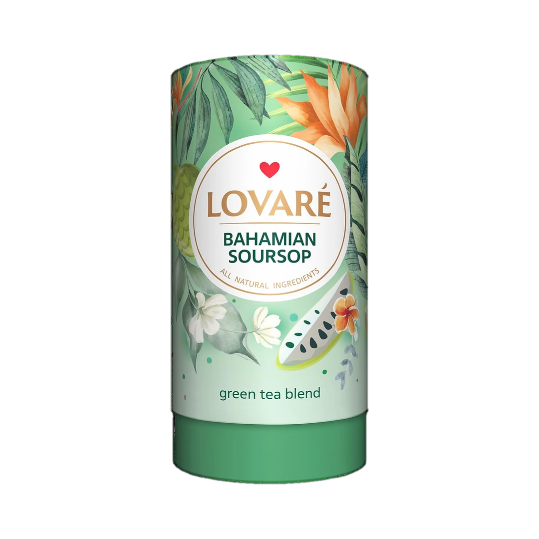Žalioji arbata su apelsinų žiedų natomis BAHAMIAN SOURSOP, LOVARE, 80 g