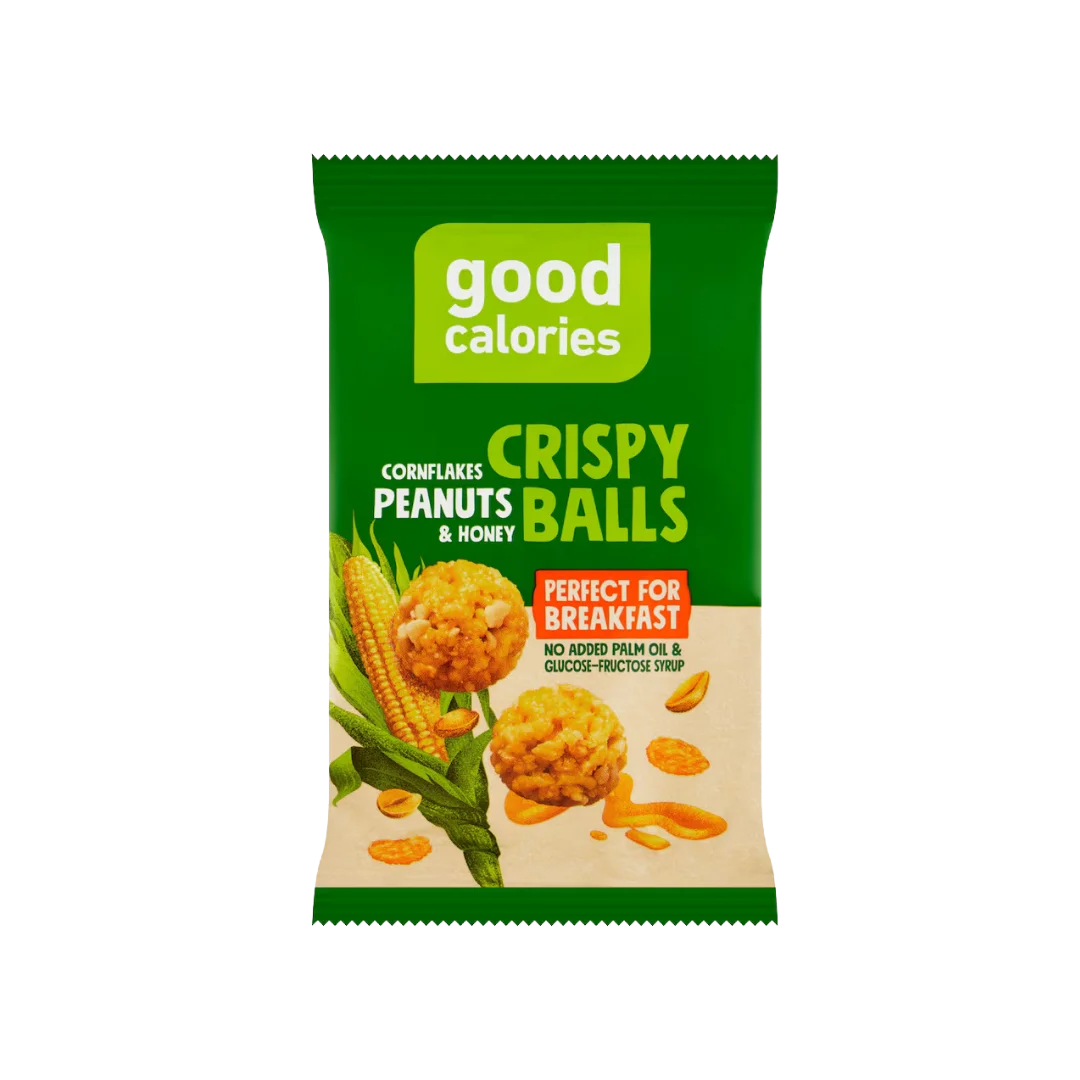 Žemės riešutų užkandis su medumi CRISPY BALLS, GOOD CALORIES, 32 g