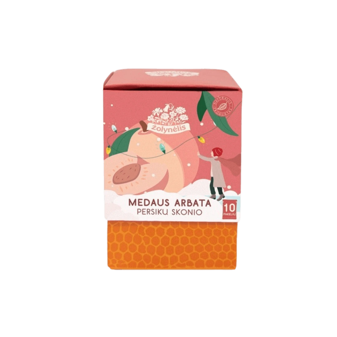 Persikų skonio medaus arbata ŽOLYNĖLIS, 100 g